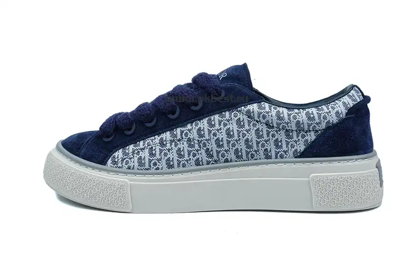 PK GOD Dior B33 TENNIS  DO EMBROIDERED  CANV BLUE & WHITE RETAIL MATERIALS READY TO SHIP