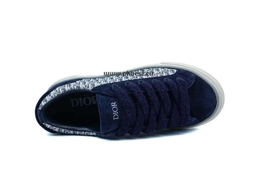 PK GOD Dior B33 TENNIS  DO EMBROIDERED  CANV BLUE & WHITE RETAIL MATERIALS READY TO SHIP