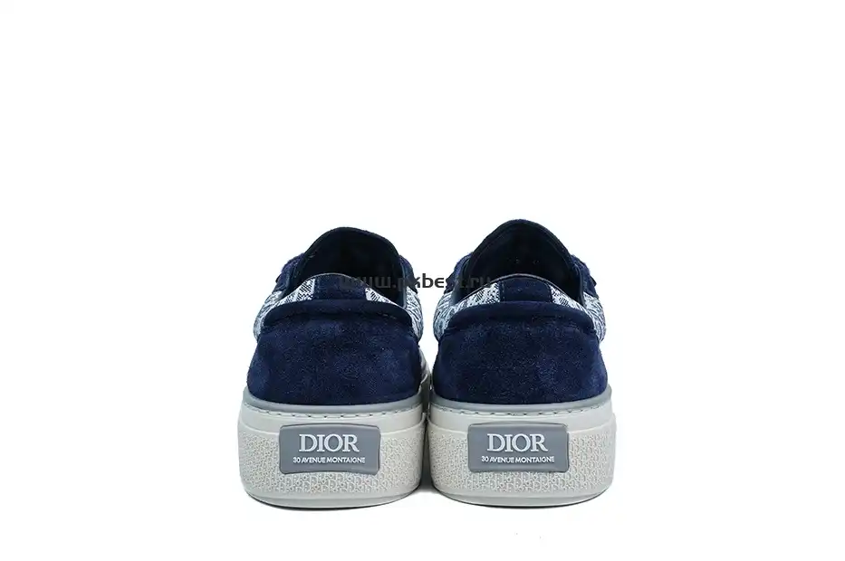 PK GOD Dior B33 TENNIS  DO EMBROIDERED  CANV BLUE & WHITE RETAIL MATERIALS READY TO SHIP