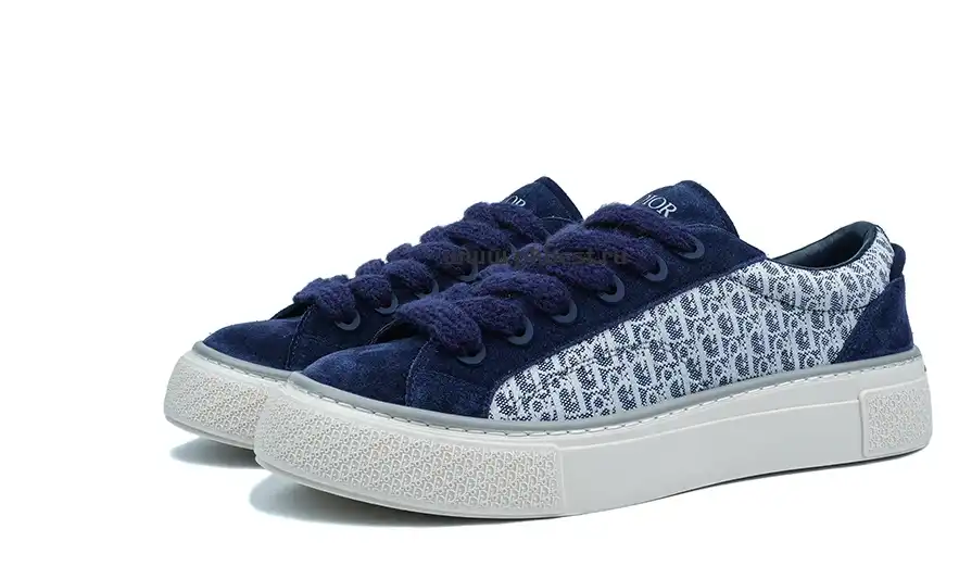 PK GOD Dior B33 TENNIS  DO EMBROIDERED  CANV BLUE & WHITE RETAIL MATERIALS READY TO SHIP