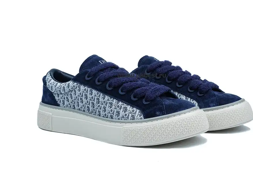 PK GOD Dior B33 TENNIS  DO EMBROIDERED  CANV BLUE & WHITE RETAIL MATERIALS READY TO SHIP