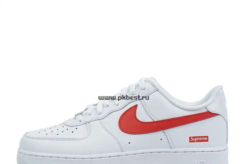 PK GOD Nike Supreme x Air Force 1 Low Box Logo – Speed Red RETAIL MATERIALS READY TO SHIP