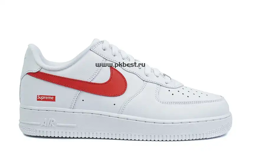 PK GOD Nike Supreme x Air Force 1 Low Box Logo – Speed Red RETAIL MATERIALS READY TO SHIP