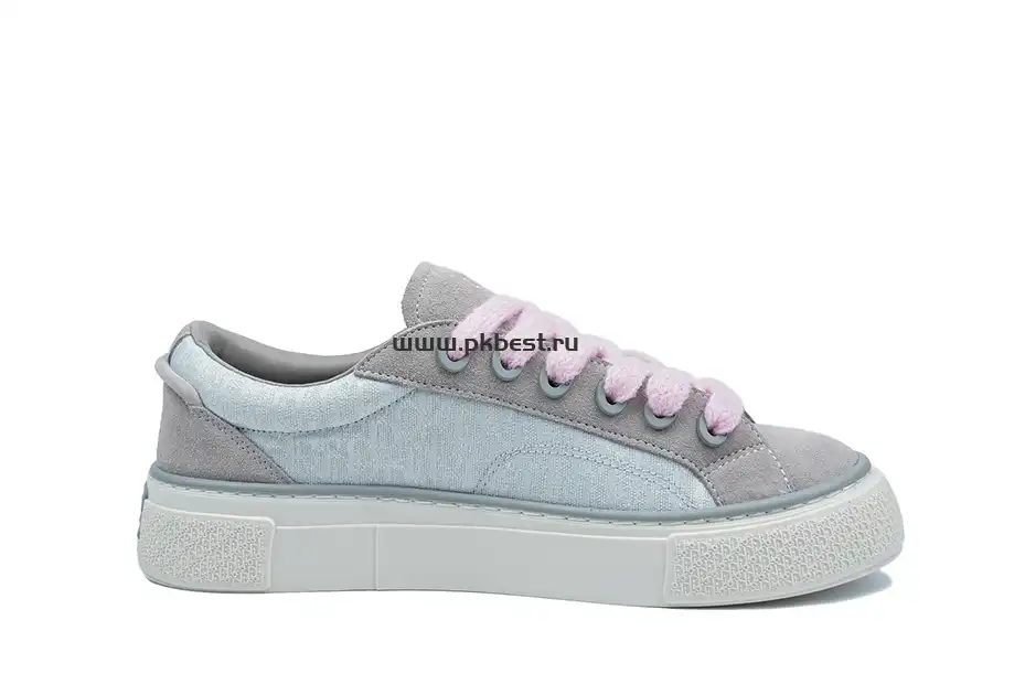 PK GOD Dior B33 TENNIS  DO  EMBROIDERED  CANV Gray & PINK RETAIL MATERIALS READY TO SHIP