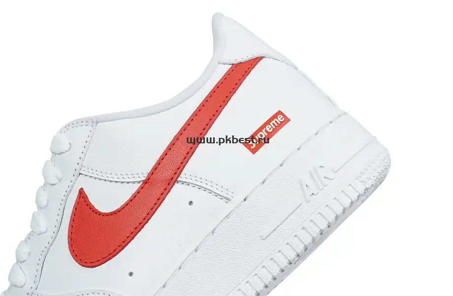 PK GOD Nike Supreme x Air Force 1 Low Box Logo – Speed Red RETAIL MATERIALS READY TO SHIP