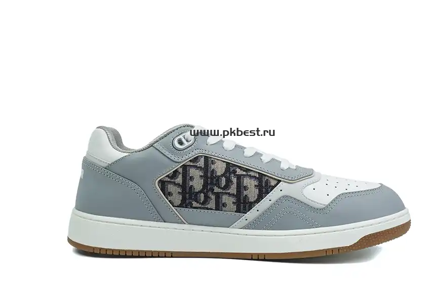 PK GOD Dior B33 TENNIS  DO  EMBROIDERED  CANV Gray & PINK RETAIL MATERIALS READY TO SHIP