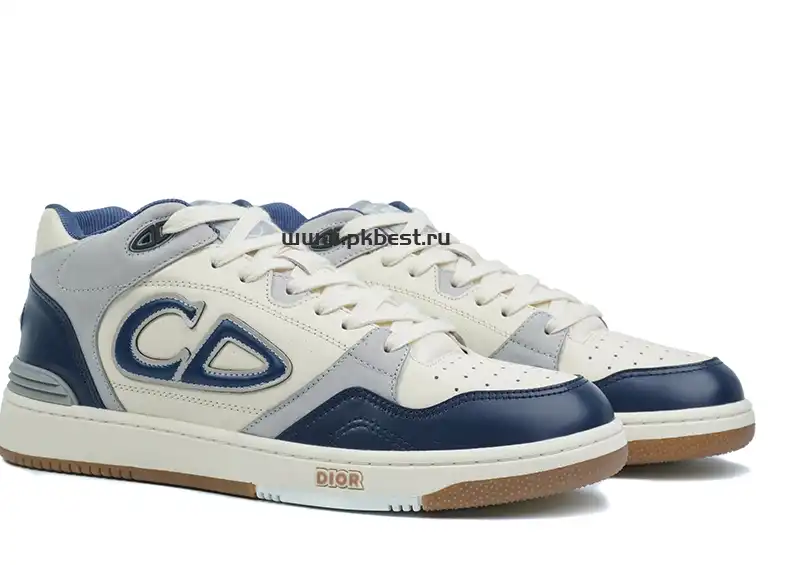 PK GOD Dior B57 MID-TOP SNEAKER Dark blue and white RETAIL MATERIALS READY TO SHIP