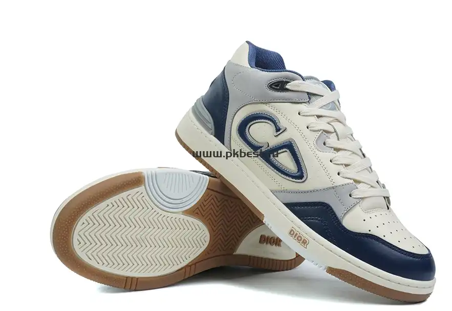 PK GOD Dior B57 MID-TOP SNEAKER Dark blue and white RETAIL MATERIALS READY TO SHIP