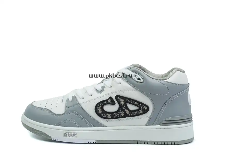 PK GOD Dior B57 MID-TOP SNEAKER  Gray and white RETAIL MATERIALS READY TO SHIP