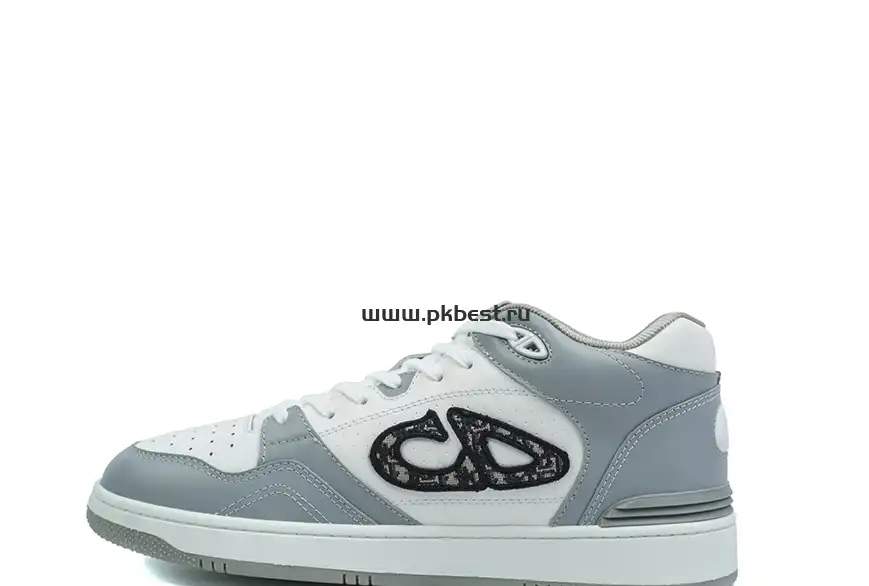 PK GOD Dior B57 MID-TOP SNEAKER  Gray and white RETAIL MATERIALS READY TO SHIP