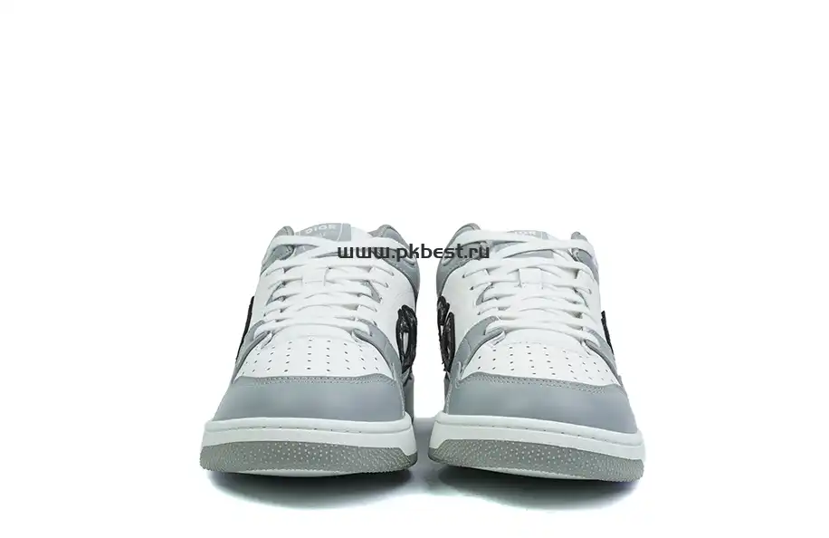 PK GOD Dior B57 MID-TOP SNEAKER  Gray and white RETAIL MATERIALS READY TO SHIP