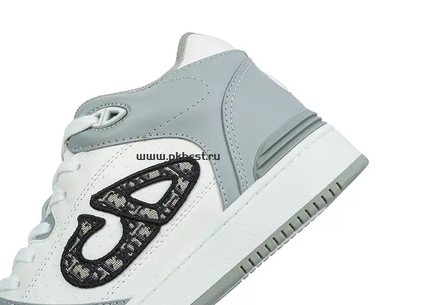 PK GOD Dior B57 MID-TOP SNEAKER  Gray and white RETAIL MATERIALS READY TO SHIP