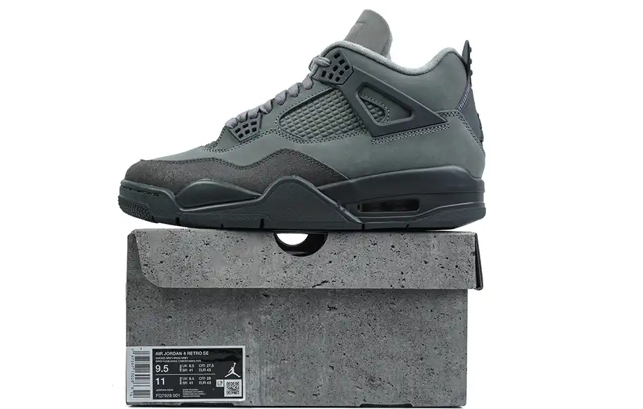 PK GOD Air Jordan 4 SE Paris Olympics Cement Grey RETAIL MATERIALS READY TO SHIP