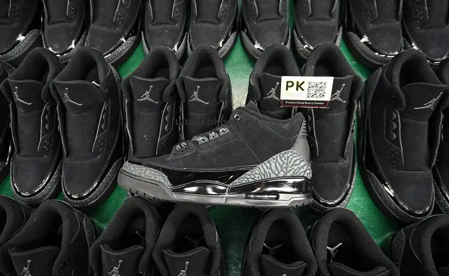 PK GOD  Air Jordan 3 Retro Black Cat RETAIL MATERIALS READY TO SHIP