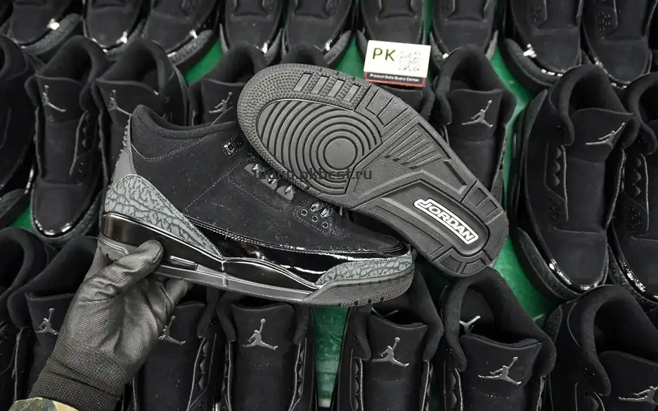 PK GOD  Air Jordan 3 Retro Black Cat RETAIL MATERIALS READY TO SHIP