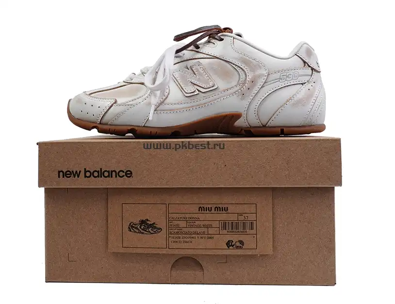 PK GOD New Balance x  MIU MIU NB 530 SL white RETAIL MATERIALS READY TO SHIP