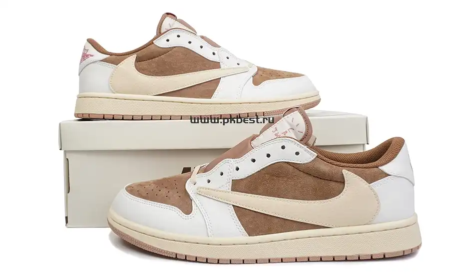 PK GOD  Air Jordan 1 Low Travis Scott Fujiwara RETAIL MATERIALS READY TO SHIP