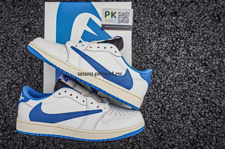 PK GOD  Air Jordan 1 Low Travis Scott Fujiwara RETAIL MATERIALS READY TO SHIP