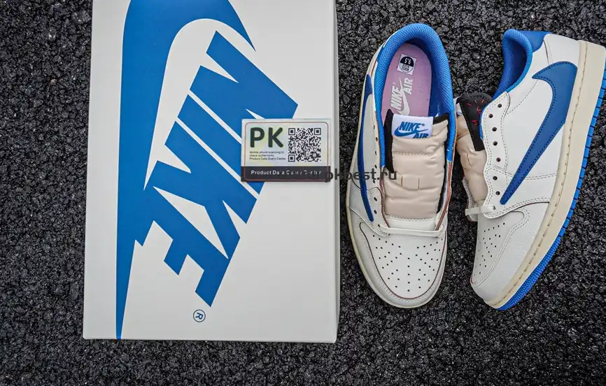 PK GOD  Air Jordan 1 Low Travis Scott Fujiwara RETAIL MATERIALS READY TO SHIP