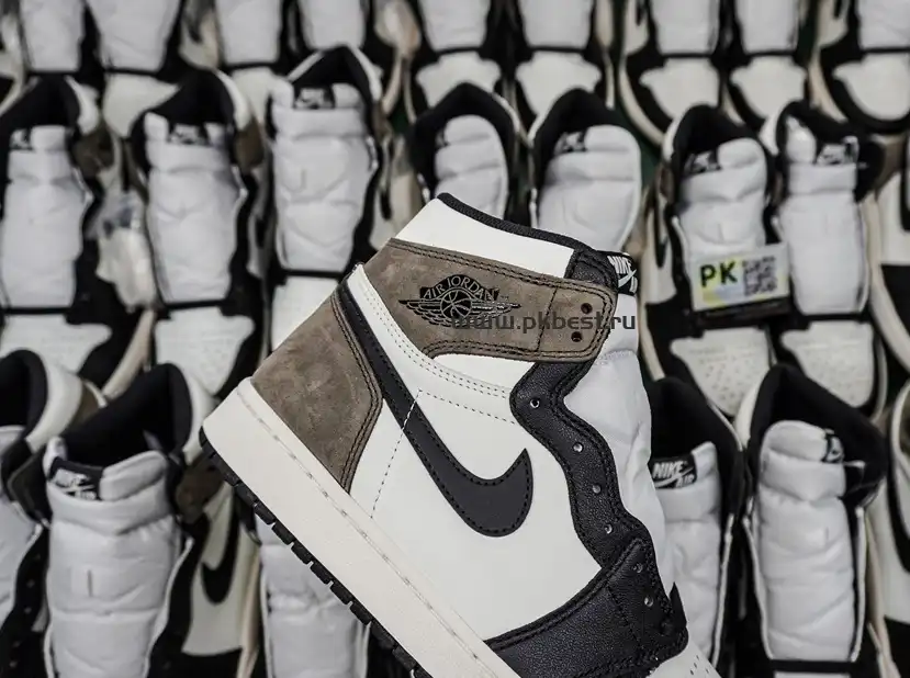 PK GOD Travis Scott x Fragment Design x Jordan Air Jordan 1 white RETAIL MATERIALS READY TO SHIP