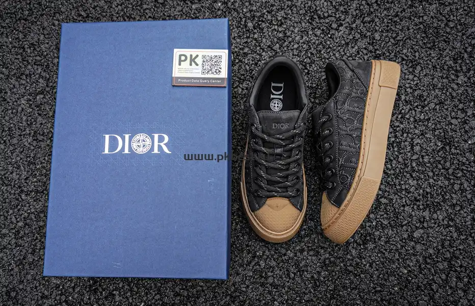 PK GOD Stone Island x Dior B33 Skateboard Shoes “Black” RETAIL MATERIALS READY TO SHIP