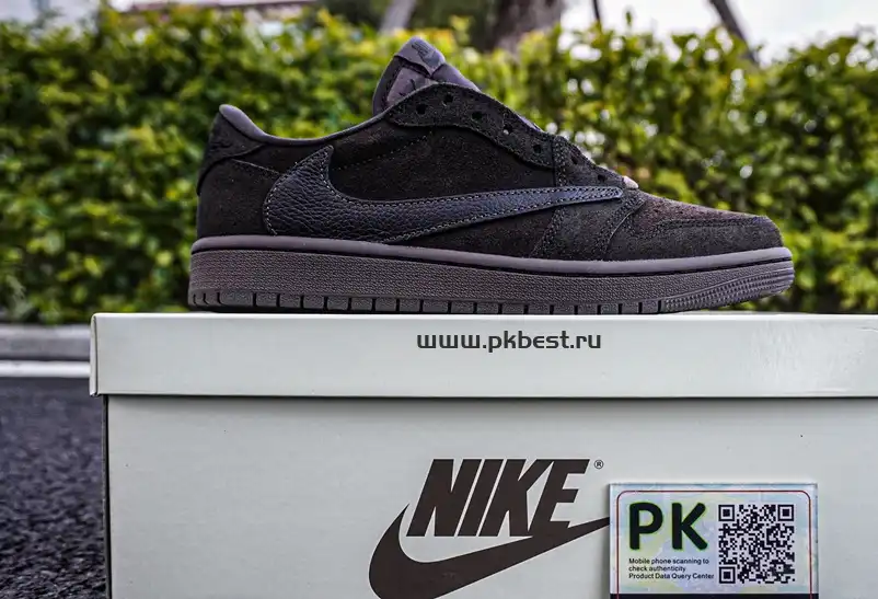 PK GOD Travis Scott x Fragment Design x Jordan Air Jordan 1 white RETAIL MATERIALS READY TO SHIP