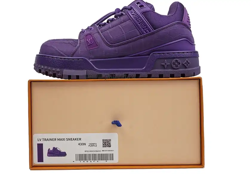 PK GOD LOUIS VUITTON Trainer Maxi  purple RETAIL MATERIALS READY TO SHIP