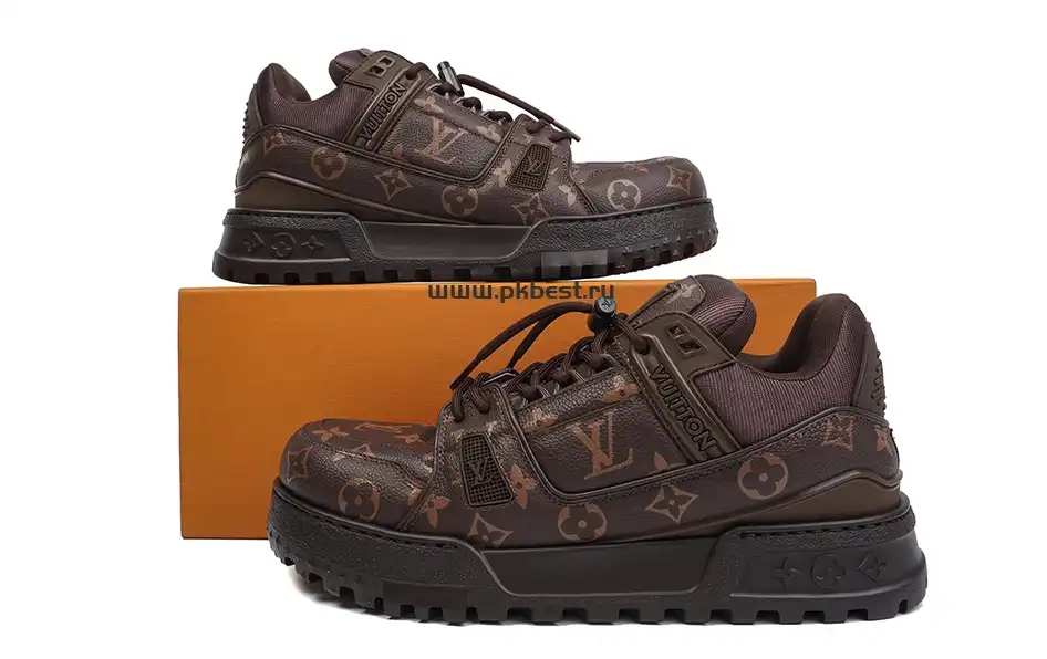 PK GOD LOUIS VUITTON Trainer Maxi brown RETAIL MATERIALS READY TO SHIP