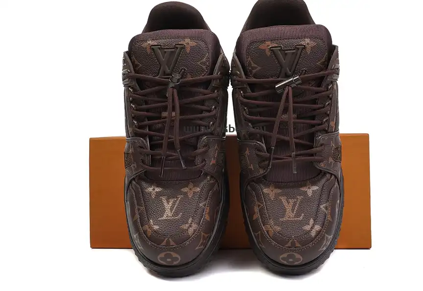 PK GOD LOUIS VUITTON Trainer Maxi brown RETAIL MATERIALS READY TO SHIP