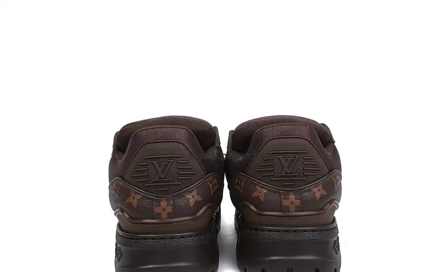 PK GOD LOUIS VUITTON Trainer Maxi brown RETAIL MATERIALS READY TO SHIP