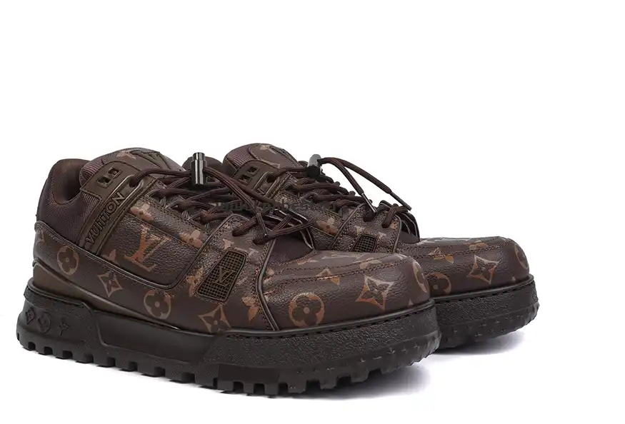 PK GOD LOUIS VUITTON Trainer Maxi brown RETAIL MATERIALS READY TO SHIP