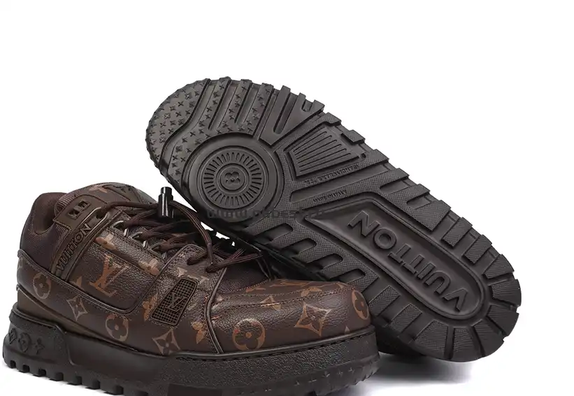 PK GOD LOUIS VUITTON Trainer Maxi brown RETAIL MATERIALS READY TO SHIP