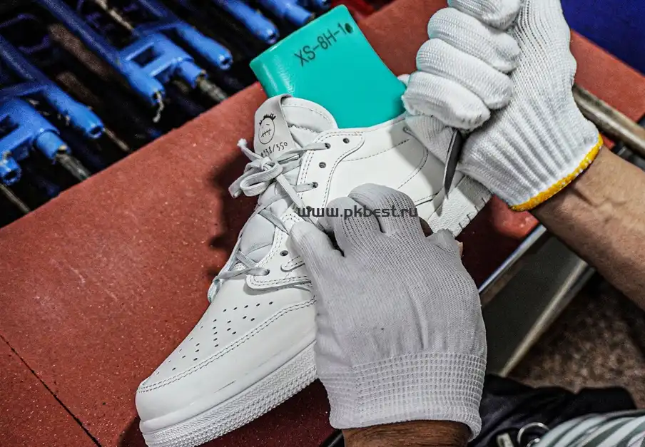 PK5.0 Travis Scott x Air Jordan 1 ‘Low White Party’ RETAIL MATERIALS READY TO SHIP