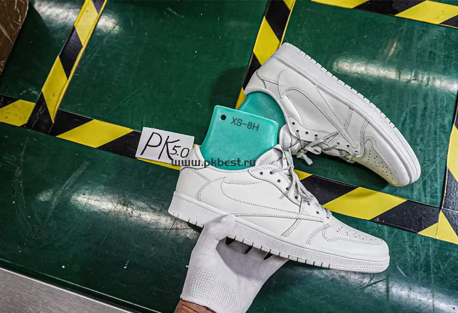 PK5.0 Travis Scott x Air Jordan 1 ‘Low White Party’ RETAIL MATERIALS READY TO SHIP