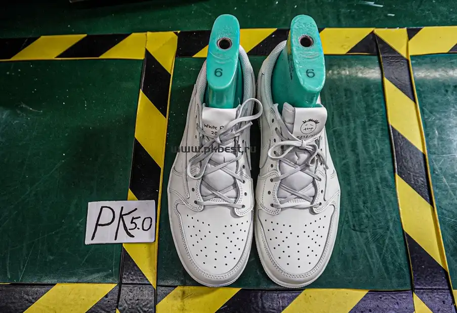 PK5.0 Travis Scott x Air Jordan 1 ‘Low White Party’ RETAIL MATERIALS READY TO SHIP