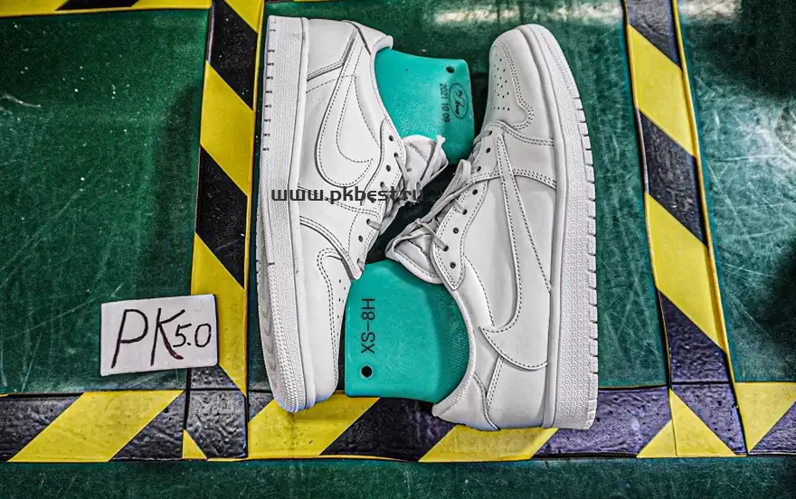 PK5.0 Travis Scott x Air Jordan 1 ‘Low White Party’ RETAIL MATERIALS READY TO SHIP