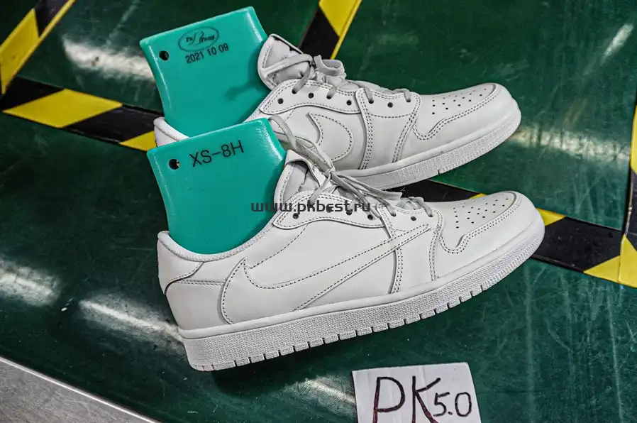 PK5.0 Travis Scott x Air Jordan 1 ‘Low White Party’ RETAIL MATERIALS READY TO SHIP