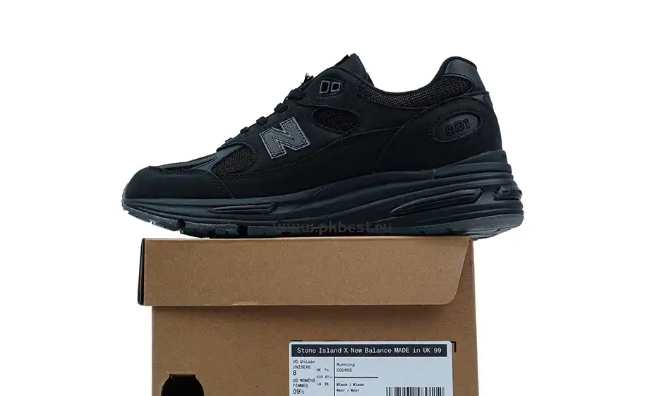 PK GOD STONE ISLAND x  New Balance NB 991 v2 black RETAIL MATERIALS READY TO SHIP