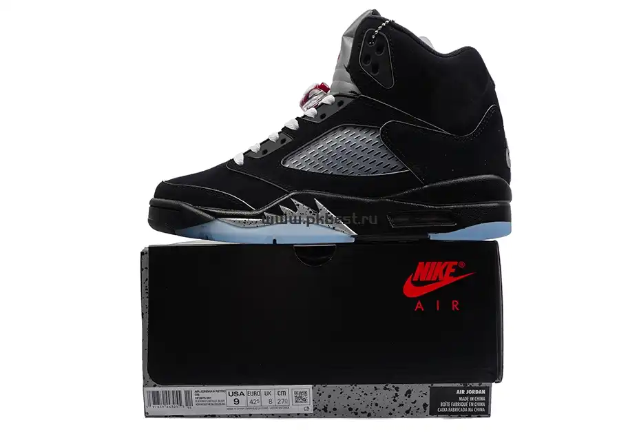 PK GOD Jordan Air Jordan 5 Retro Black Metallic RETAIL MATERIALS READY TO SHIP