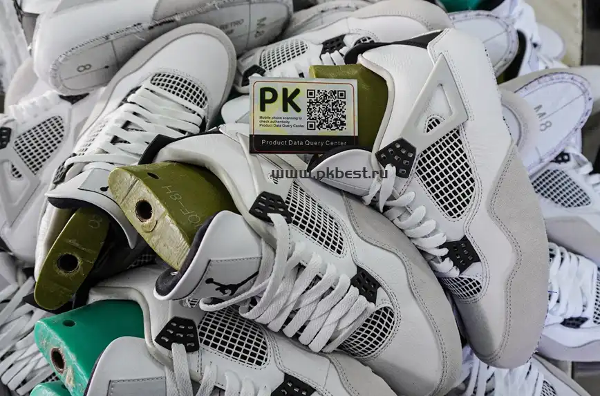 PK GOD Jordan 4 Retro Military Black RETAIL MATERIALS READY TO SHIP