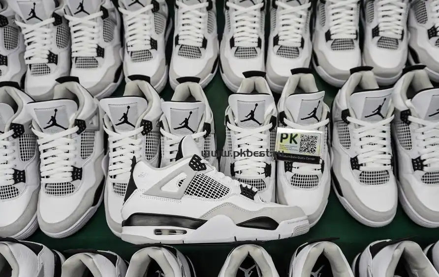 PK GOD Jordan 4 Retro Military Black RETAIL MATERIALS READY TO SHIP