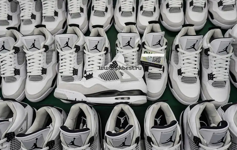 PK GOD Jordan 4 Retro Military Black RETAIL MATERIALS READY TO SHIP