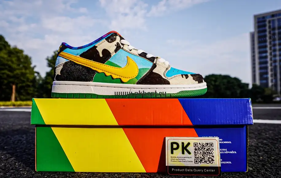 pk god nike sb dunk x ben jerry chunky dunky RETAIL MATERIALS RETAIL VERSION