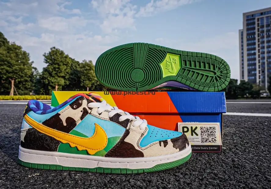 pk god nike sb dunk x ben jerry chunky dunky RETAIL MATERIALS RETAIL VERSION