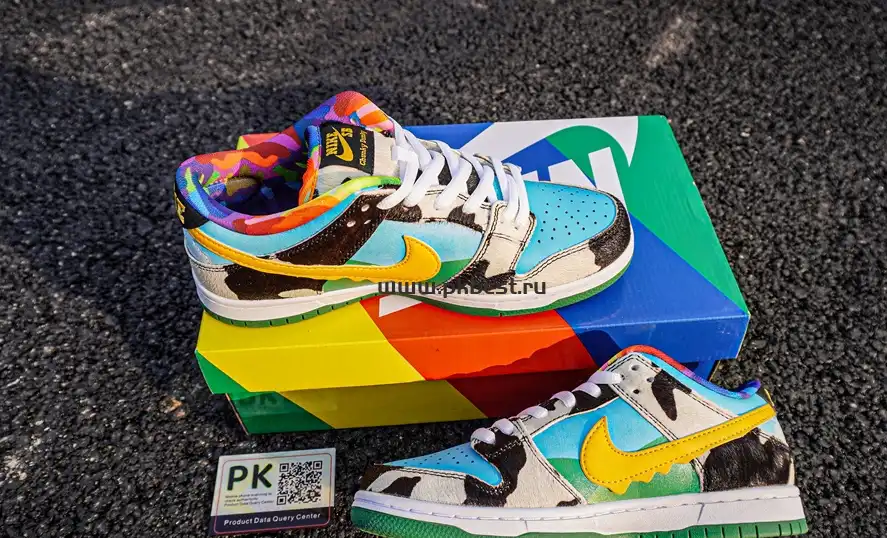 pk god nike sb dunk x ben jerry chunky dunky RETAIL MATERIALS RETAIL VERSION