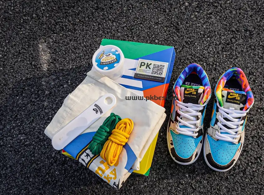 pk god nike sb dunk x ben jerry chunky dunky RETAIL MATERIALS RETAIL VERSION