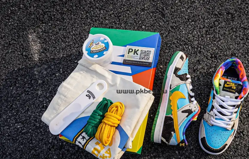 pk god nike sb dunk x ben jerry chunky dunky RETAIL MATERIALS RETAIL VERSION