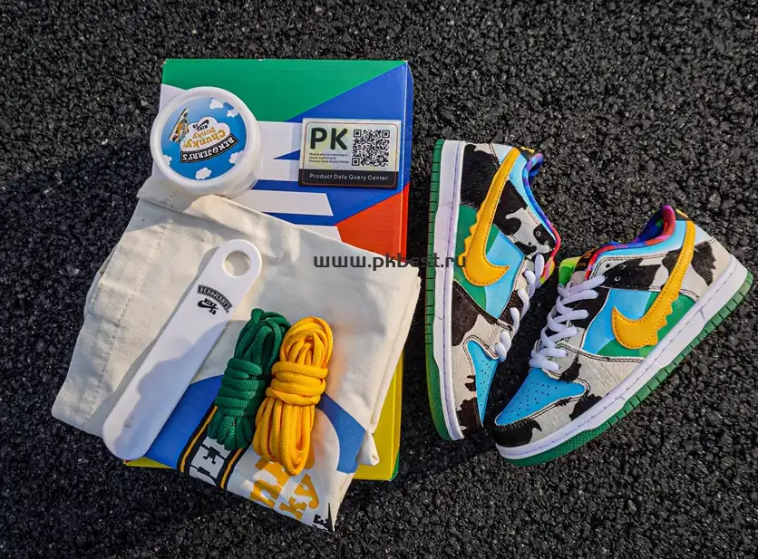 pk god nike sb dunk x ben jerry chunky dunky RETAIL MATERIALS RETAIL VERSION