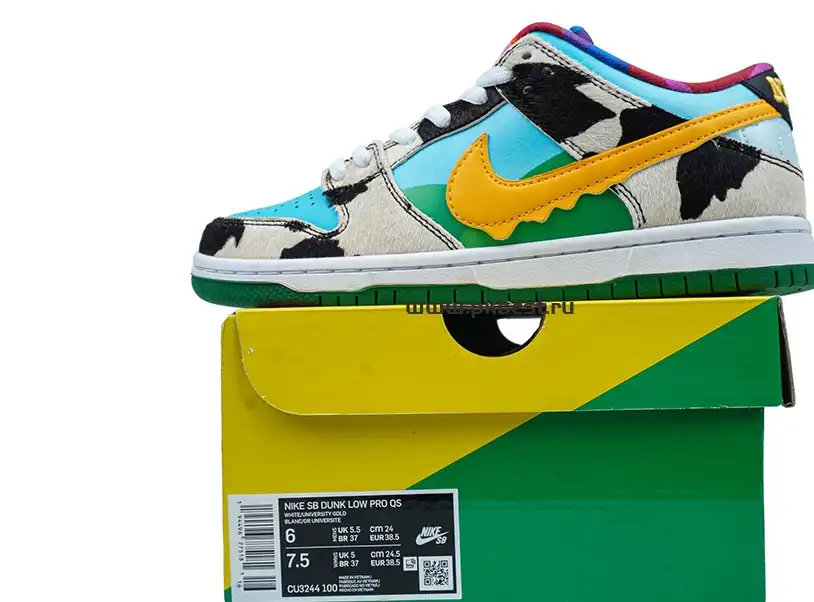 pk god nike sb dunk x ben jerry chunky dunky RETAIL MATERIALS RETAIL VERSION