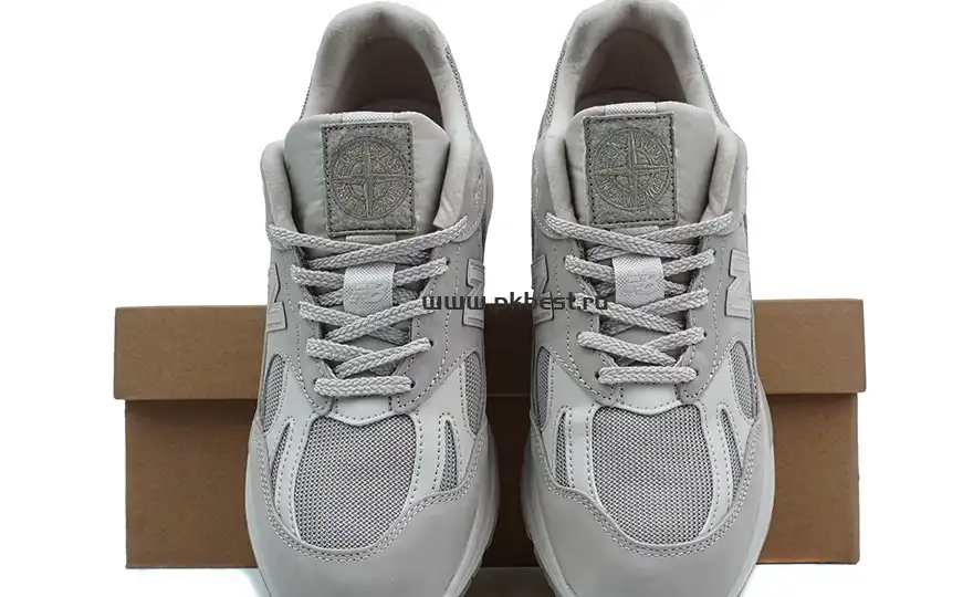 PK GOD STONE ISLAND x  New Balance NB 991 V2 gray RETAIL MATERIALS READY TO SHIP